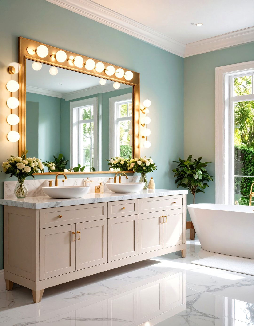 The Hollywood Glam Bathroom - 30 90s interior design ideas