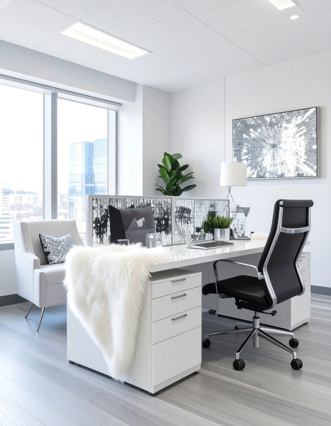 The Hollywood Glam Cubicle - 30 office cubicle decor ideas