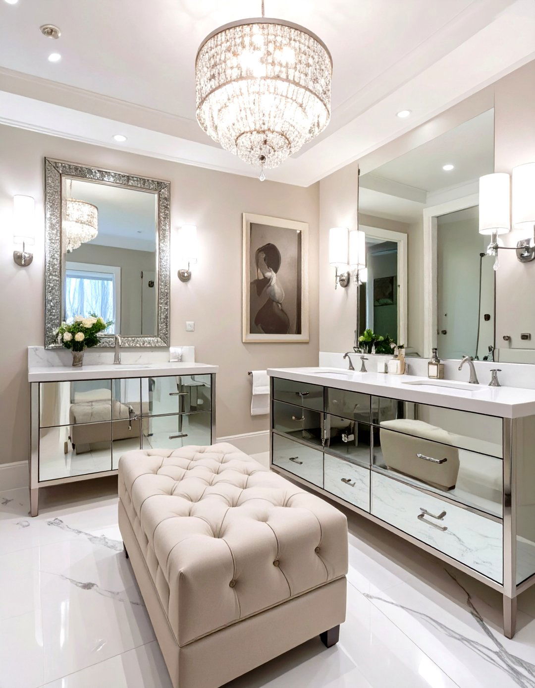 The Hollywood Regency Bathroom - 30 jack and jill bathroom ideas