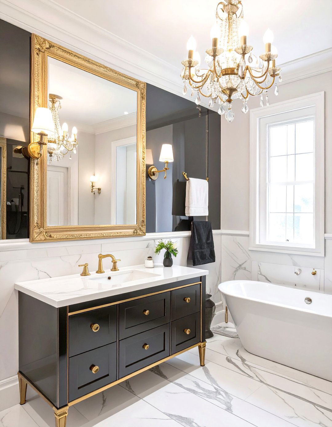 The Hollywood Regency Bathroom - 30 home design games ideas