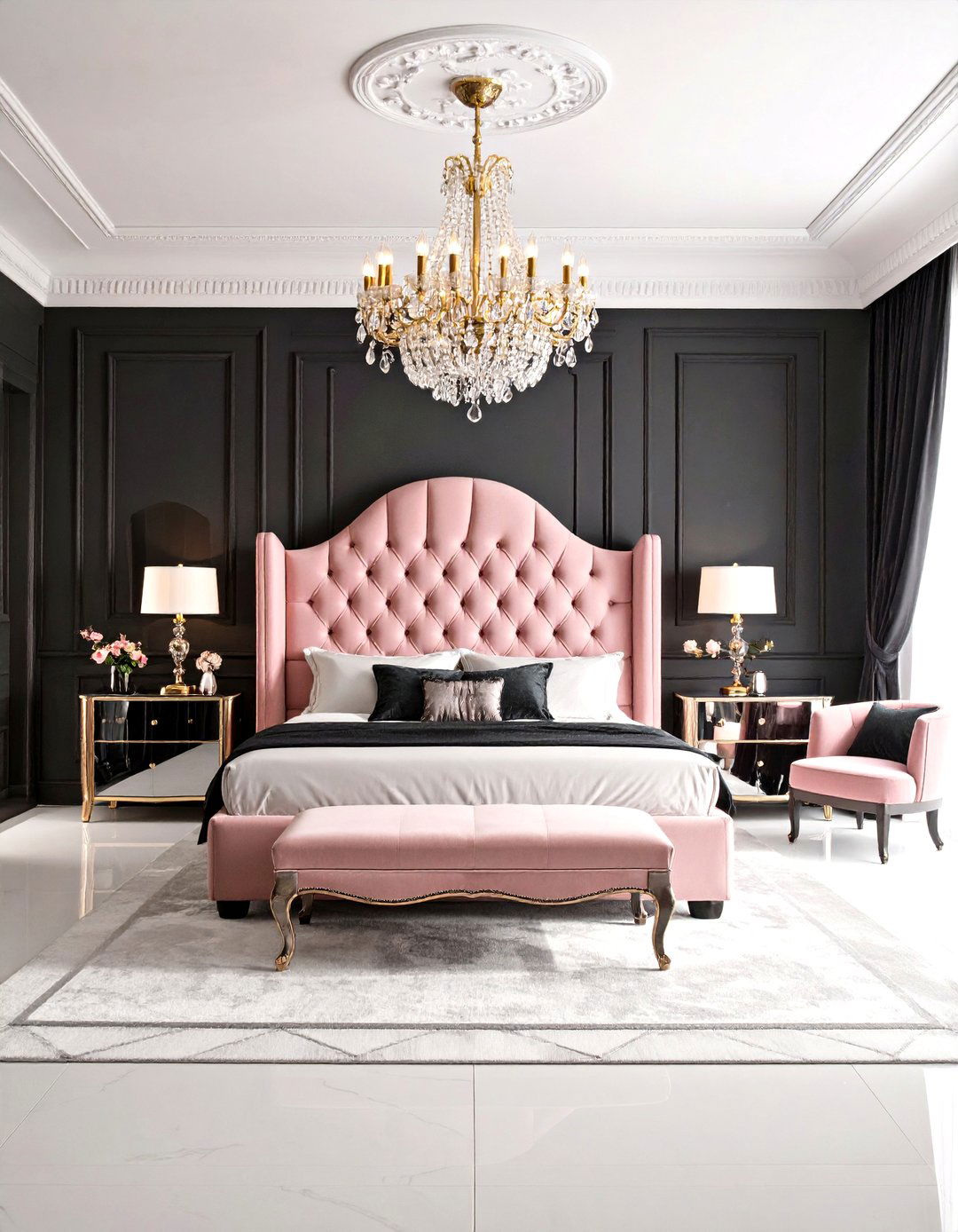 The Hollywood Regency Bedroom - 30 elegant master bedroom ideas