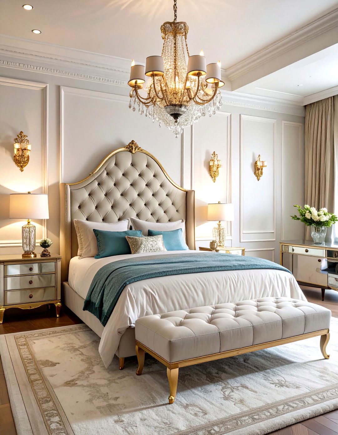 The Hollywood Regency Bedroom - 30 grown woman bedroom ideas