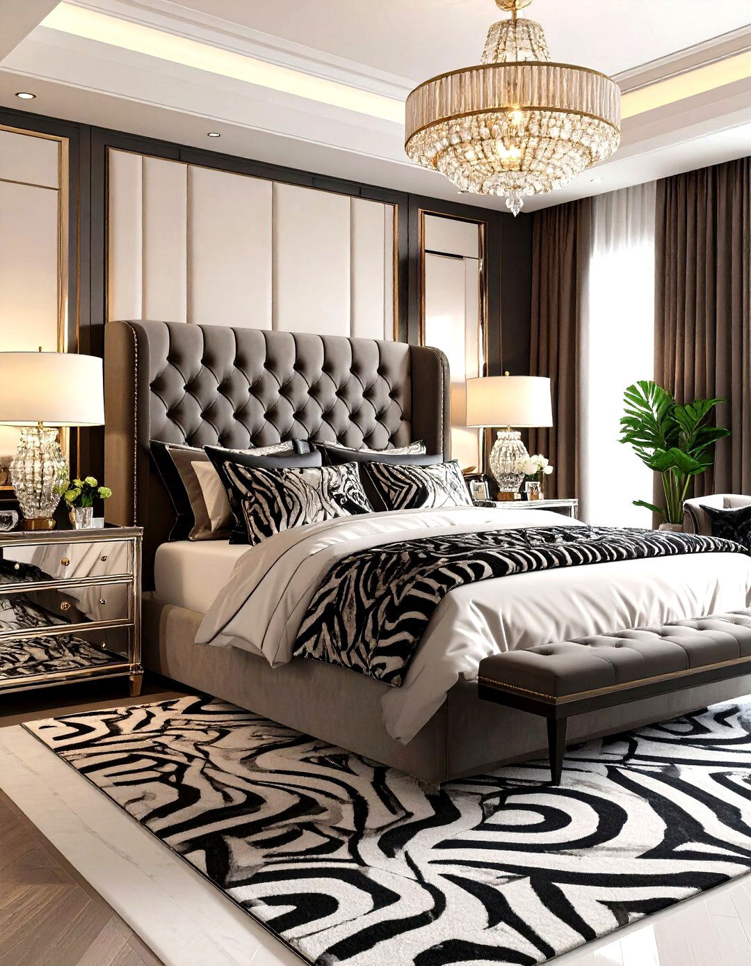 The Hollywood Regency Bedroom - 30 decorating bedroom ideas