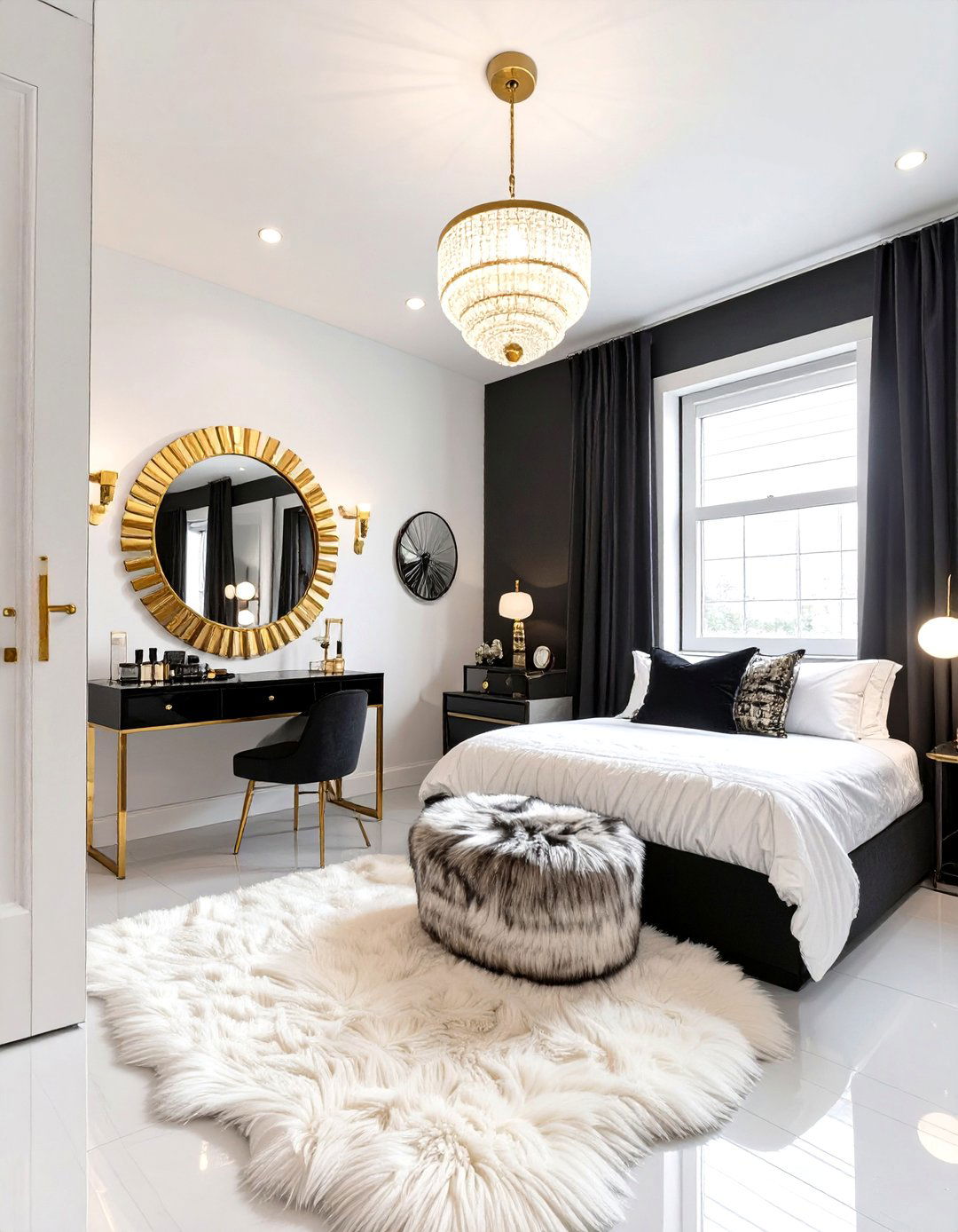 The Hollywood Regency Dorm Room - 30 dorm room ideas for girls
