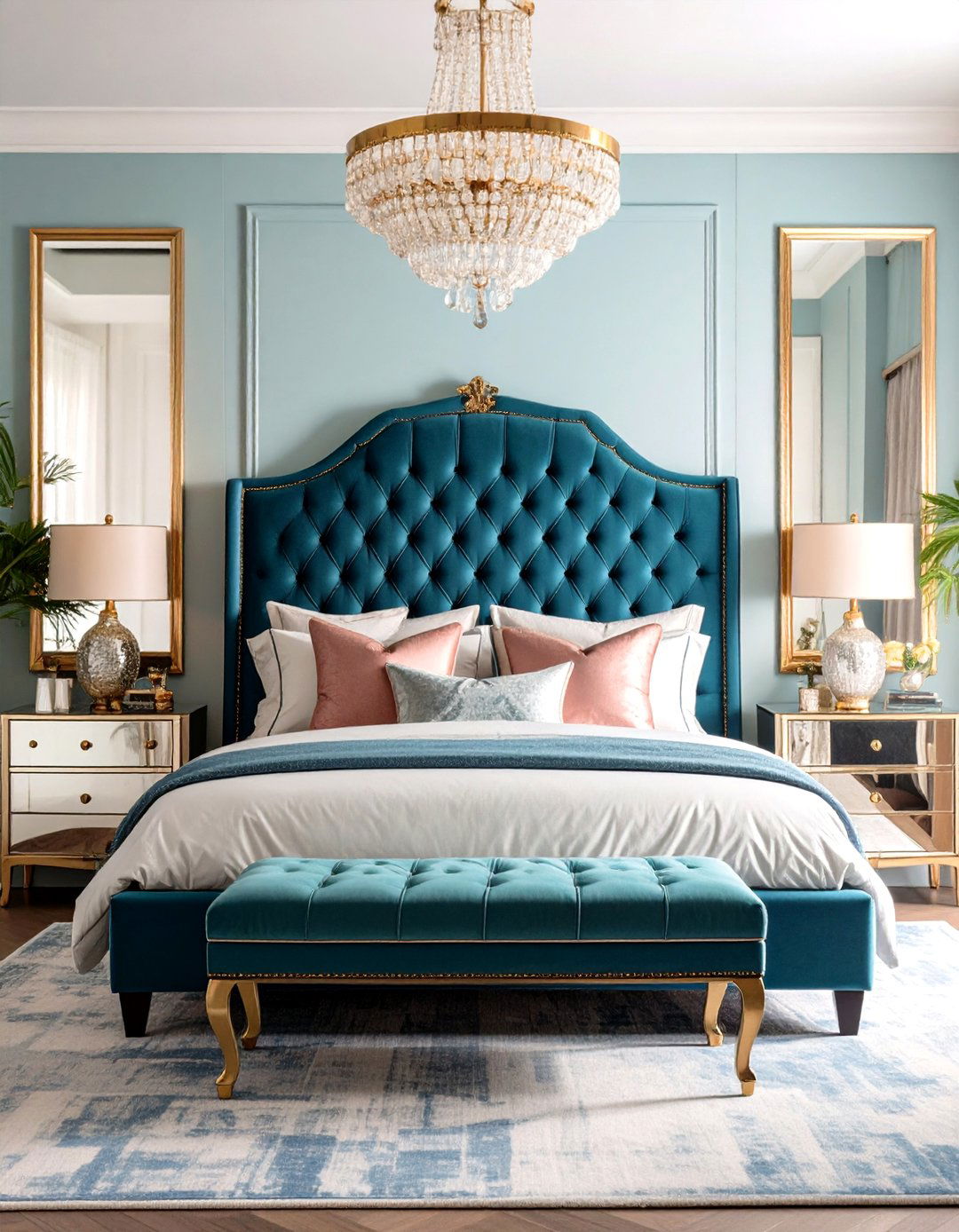 The Hollywood Regency Glam Bedroom - 30 interior design furniture ideas