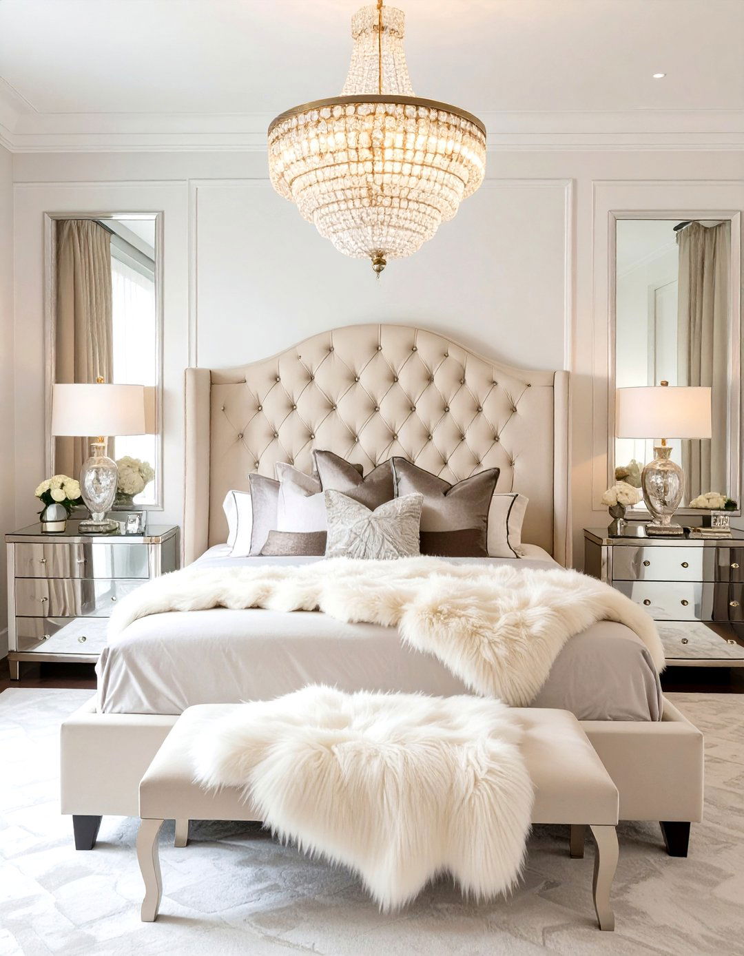 The Hollywood Regency Glam Bedroom - 30 interior design games ideas
