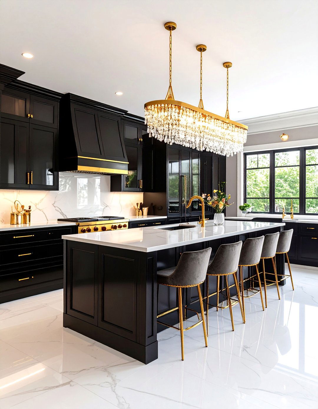 The Hollywood Regency Glam Kitchen - 30 kitchen layout design tool ideas