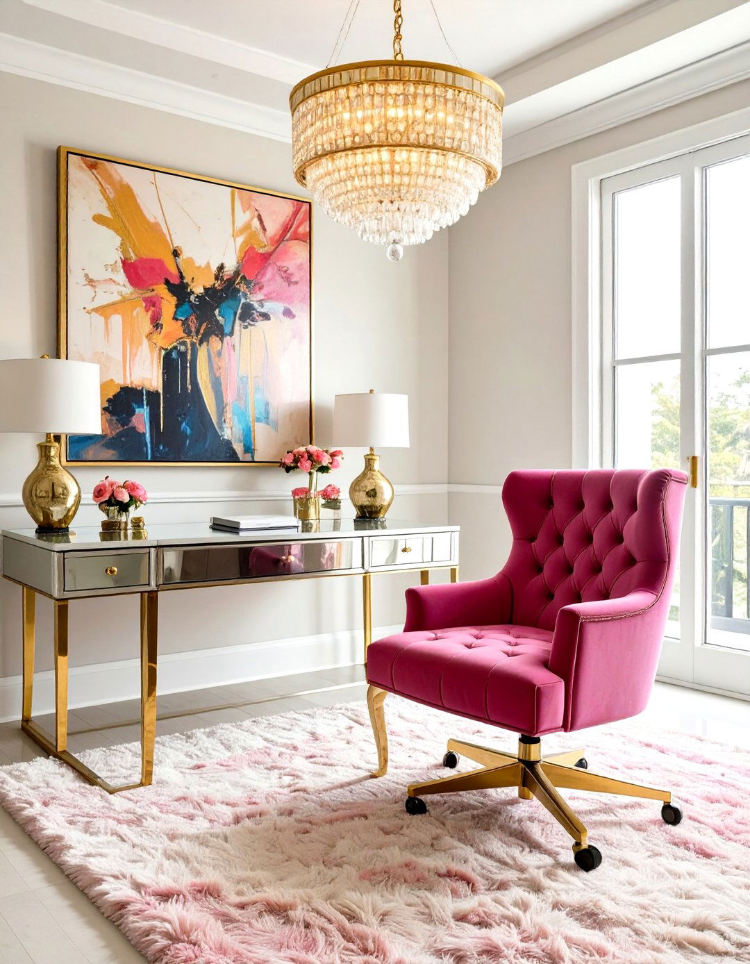 The Hollywood Regency Glam Room - 30 home office ideas for her