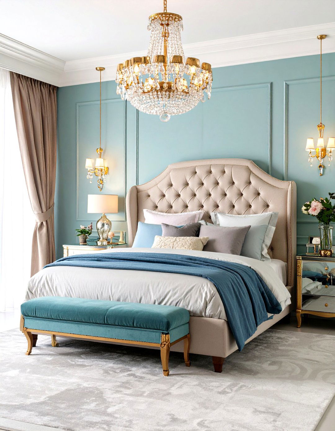 The Hollywood Regency Glamour Bedroom - 30 1950s interior design ideas
