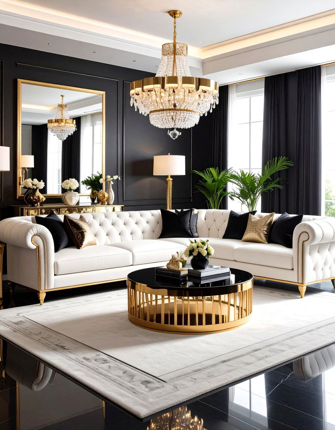The Hollywood Regency Living Room - 30 living room decoration ideas
