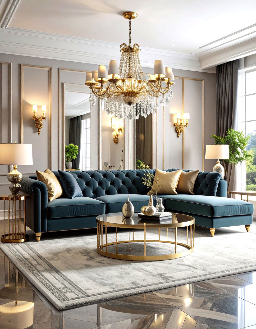 The Hollywood Regency Living Room - 30 living room remodel ideas