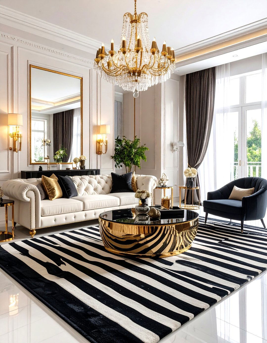 The Hollywood Regency Living Room - 30 design ideas for living room