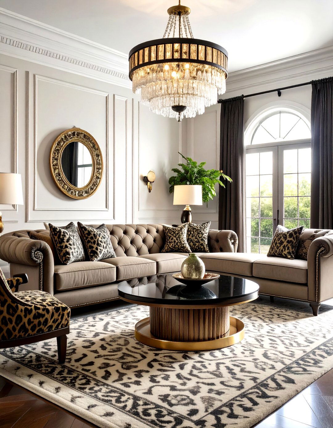 The Hollywood Regency Living Room - 30 eclectic living room ideas