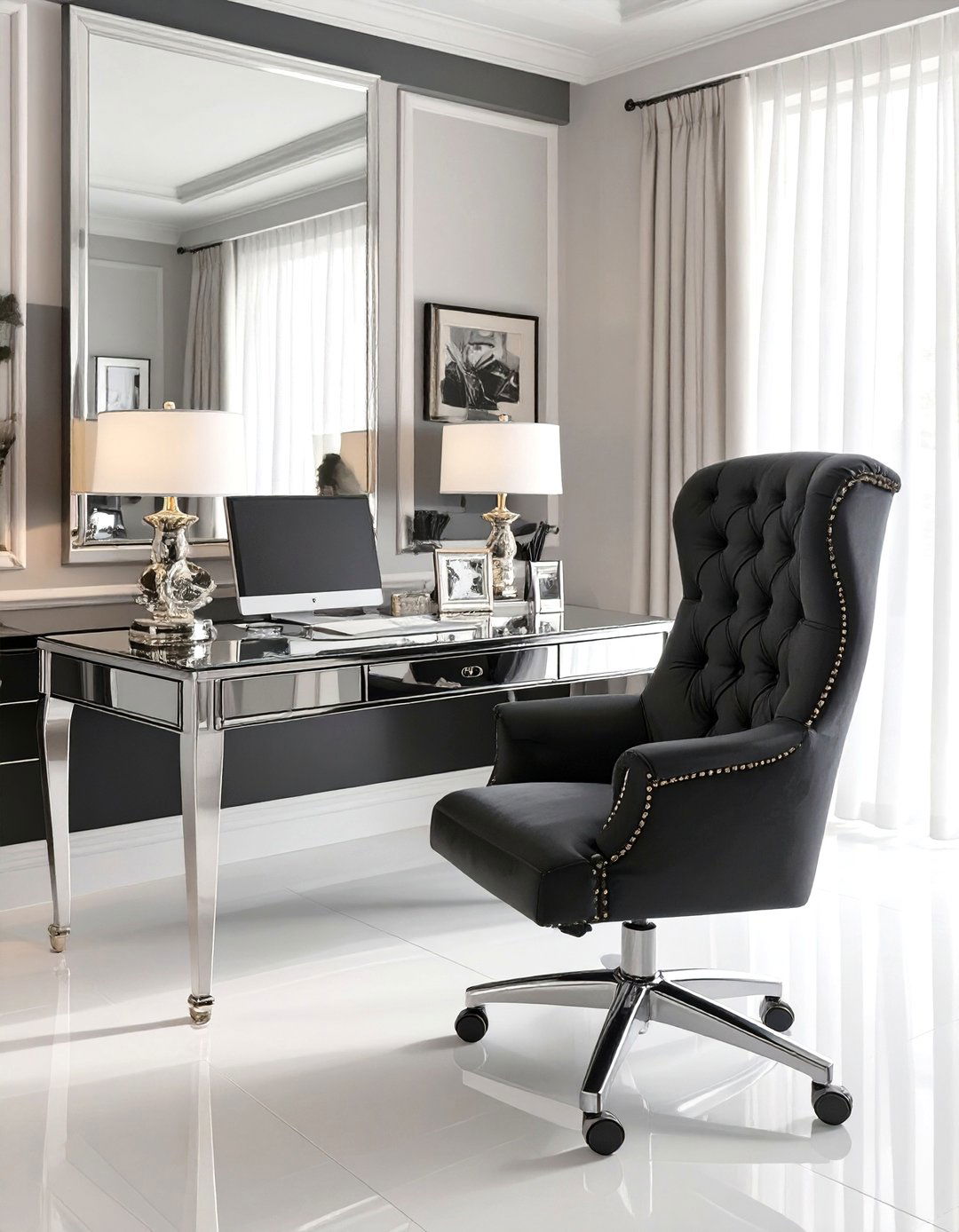 The Hollywood Regency Office - 30 office decor inspiration