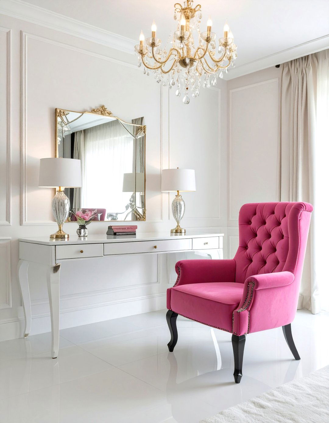 The Hollywood Regency Office - 30 office  decorating ideas