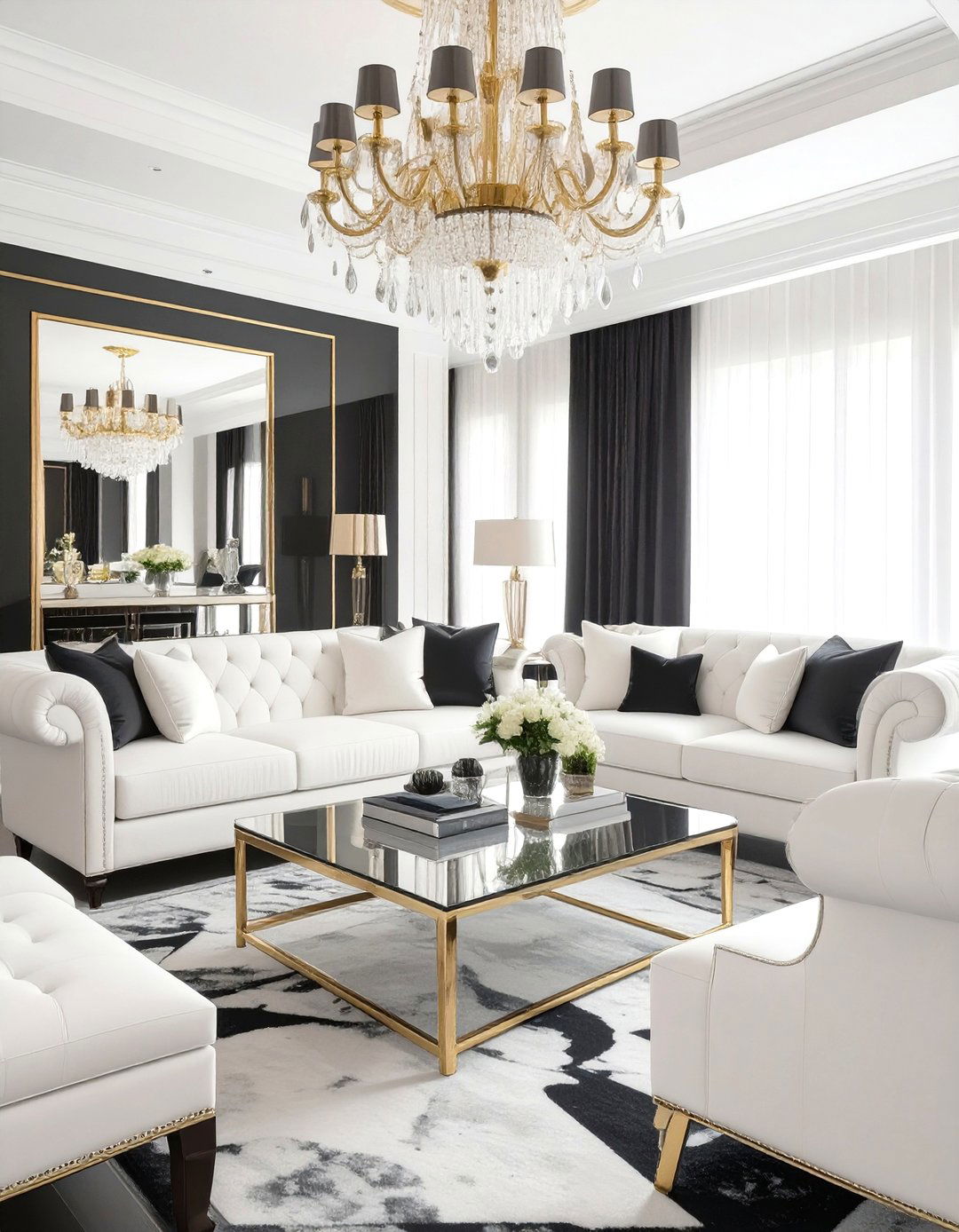 The Hollywood Regency Showcase - 30 how to design a luxury living room ideas