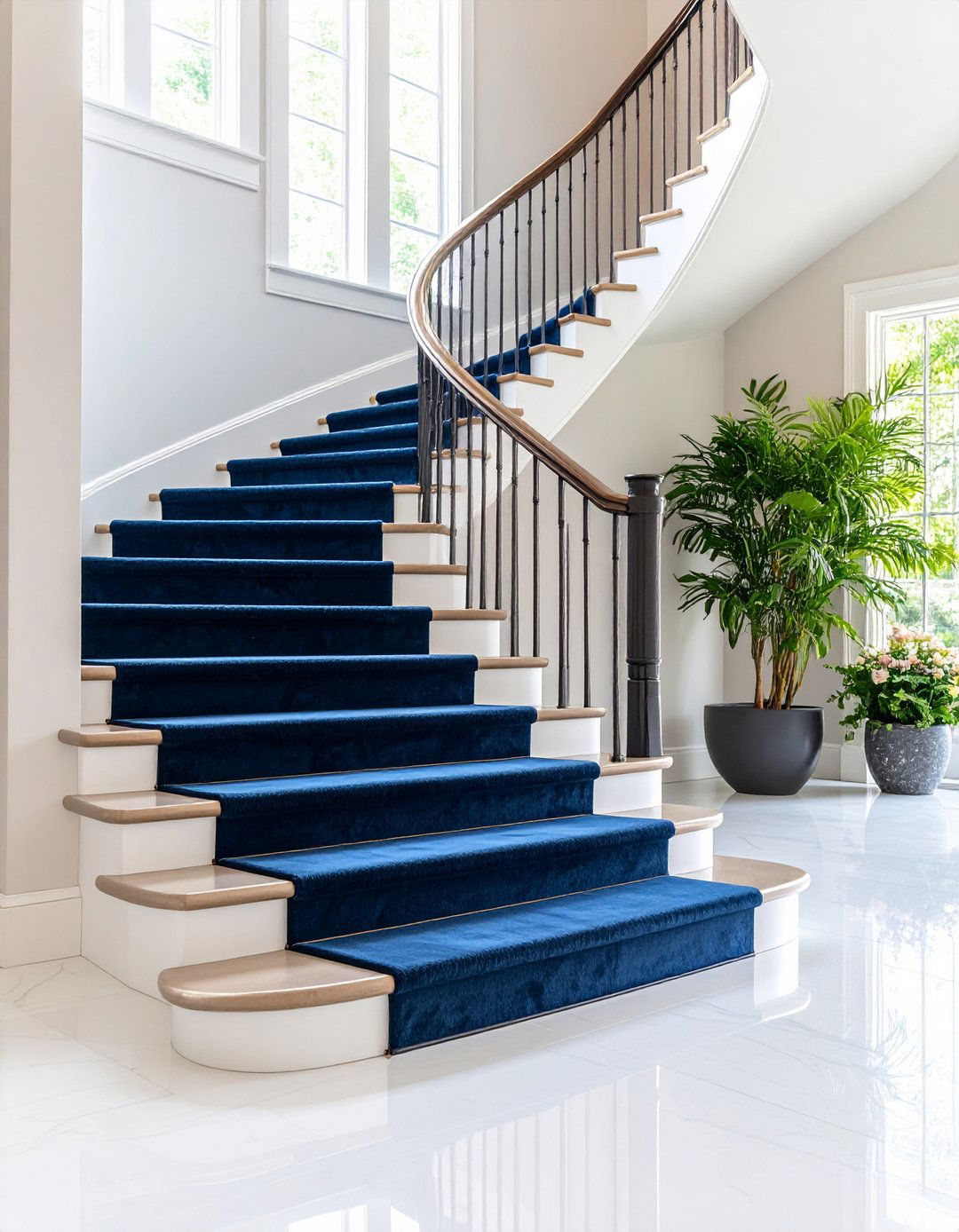 The Hollywood Stair Runner Style - 30 latest carpet trends for stairs