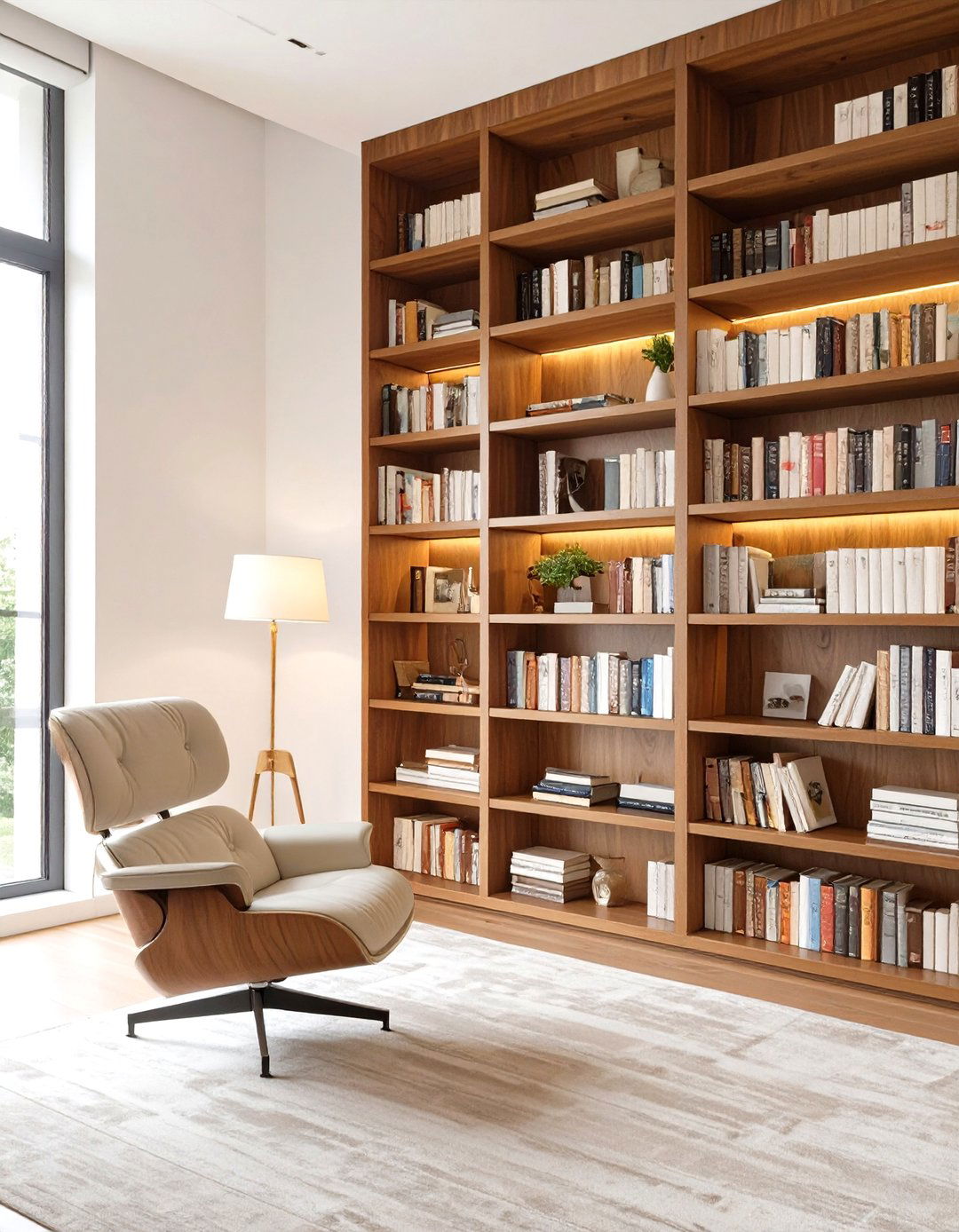 The Home Library with Built In Shelving - 30 mcm interior design ideas