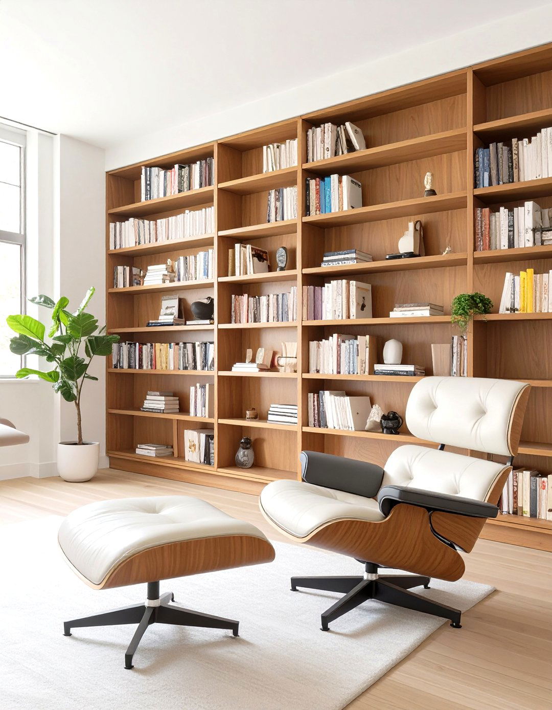 The Home Library with Modular Shelving - 30 midcentury modern interior design ideas