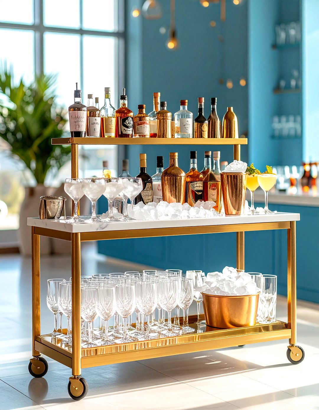The Home Mixology and Bar Cart Setup - 30 gift ideas for bridal shower