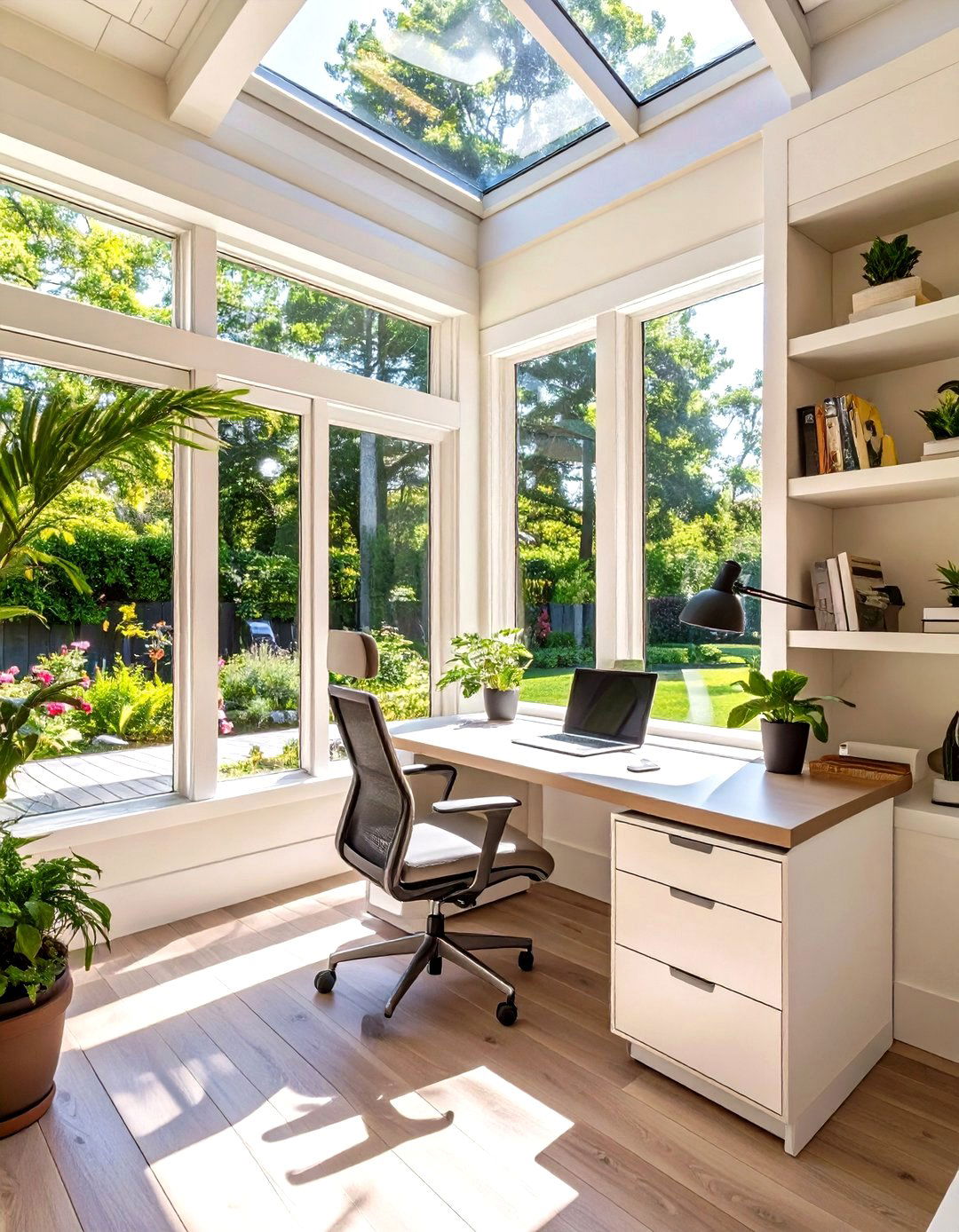 The Home Office Sunroom - 30 deck enclosure ideas