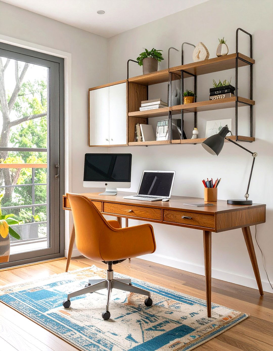 The Home Office with Iconic Furniture - 30 midcentury modern interior design ideas