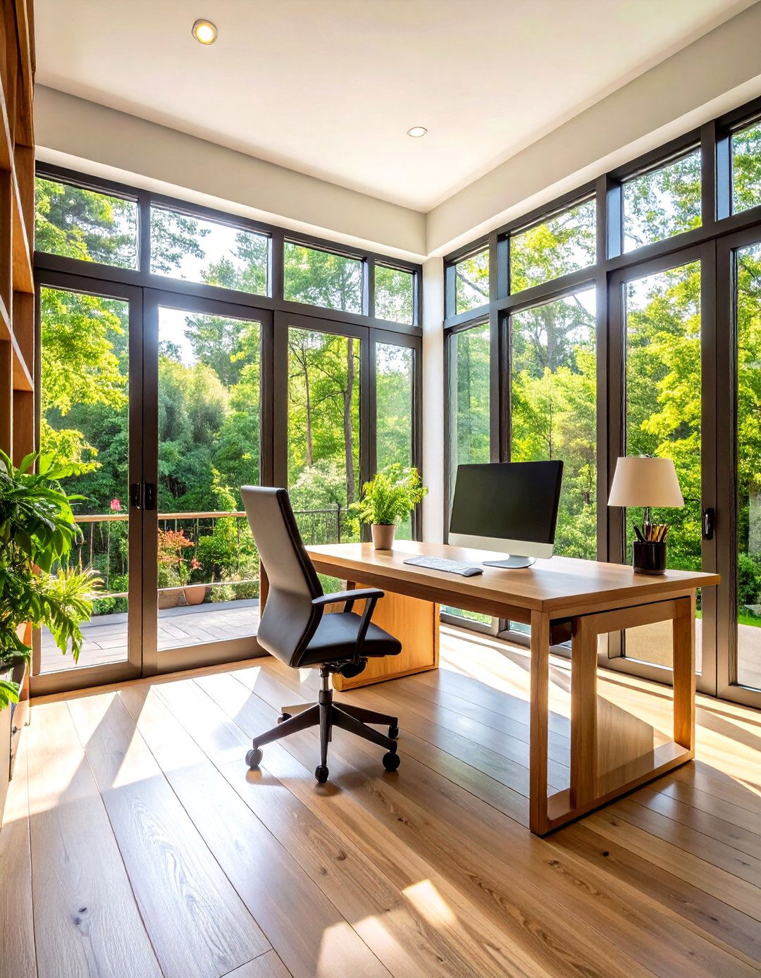 The Home Office with a View - 30 enclosed patio ideas