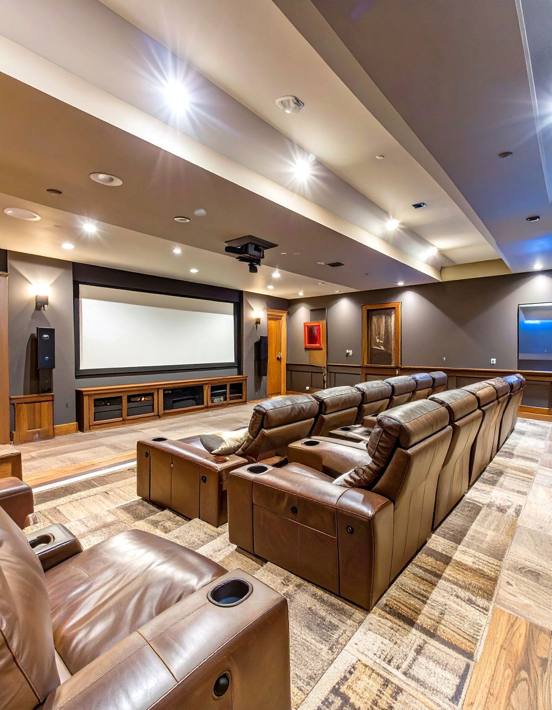 The Home Theater Basement Experience - 30 basement apartment ideas