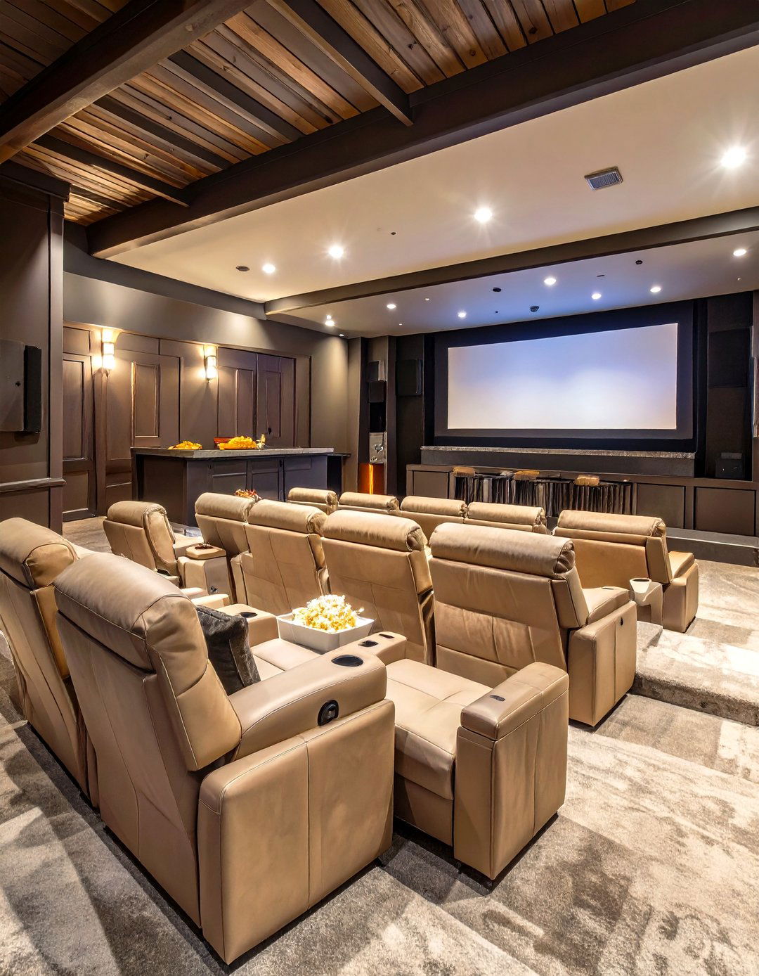 The Home Theater and Lounge - 30 garage apartment ideas