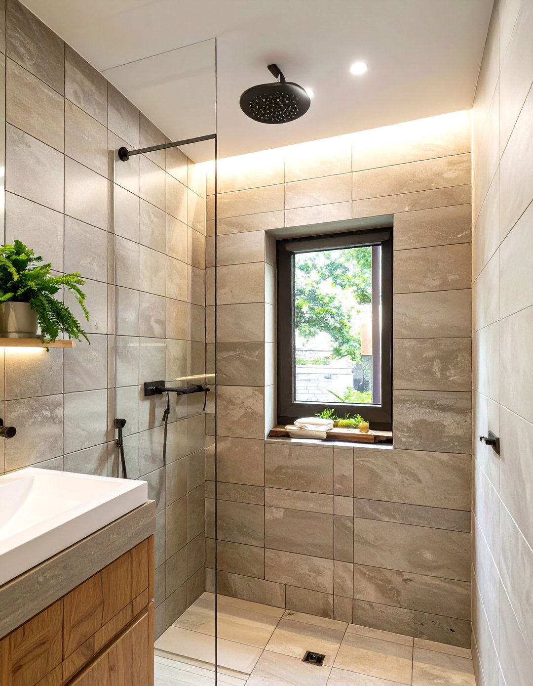 The Hoppper Window in the Shower - 30 bathroom window ideas