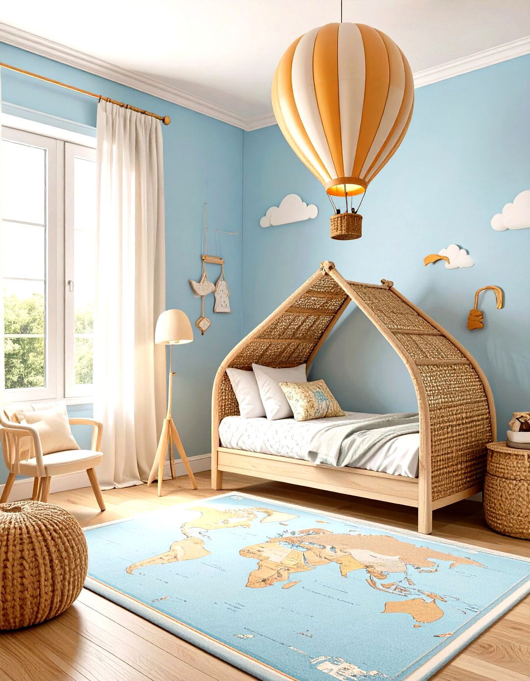 The Hot Air Balloon Adventure - 30 interior design for kids' rooms ideas