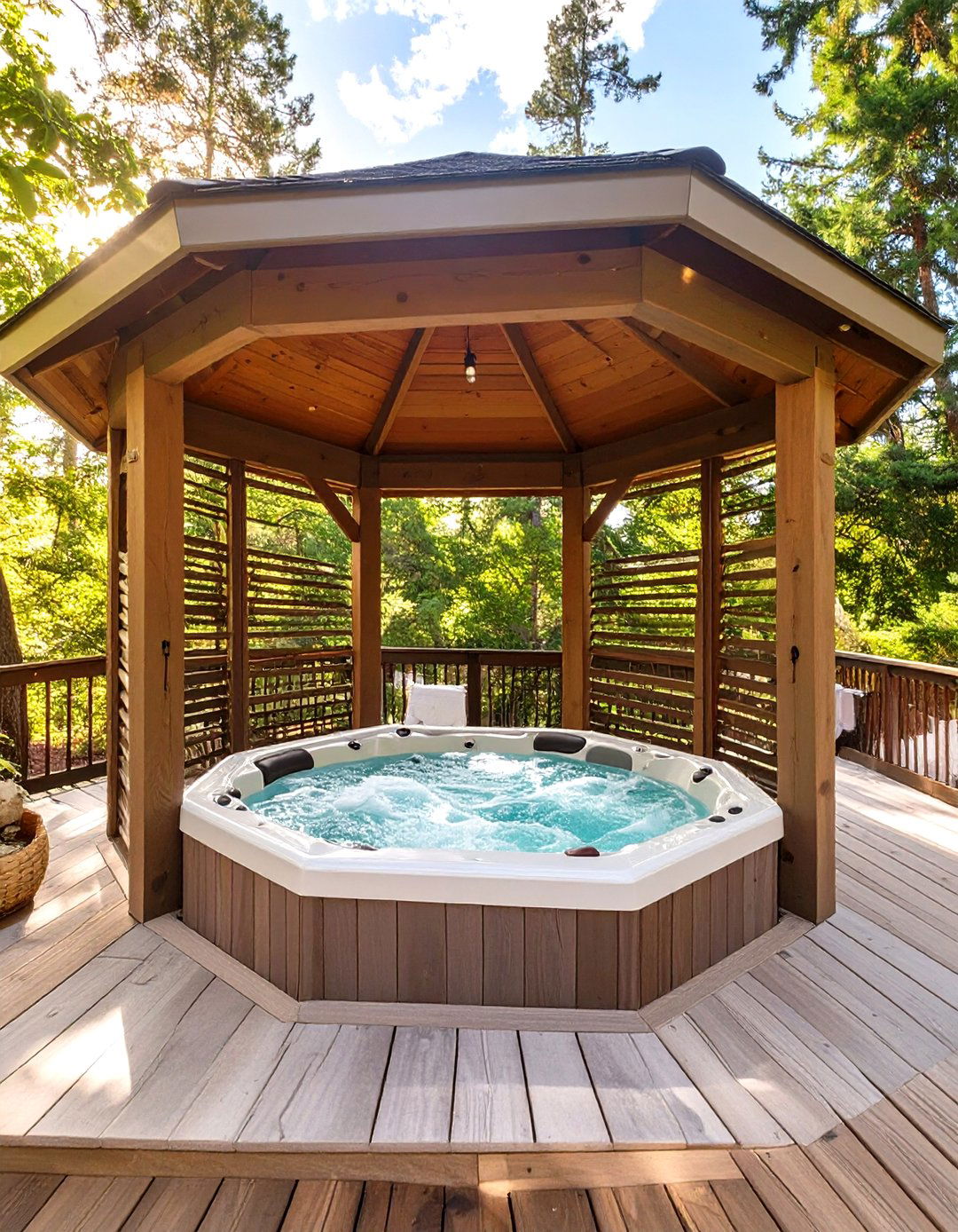 The Hot Tub Enclosure Gazebo - 30 gazebo on deck ideas