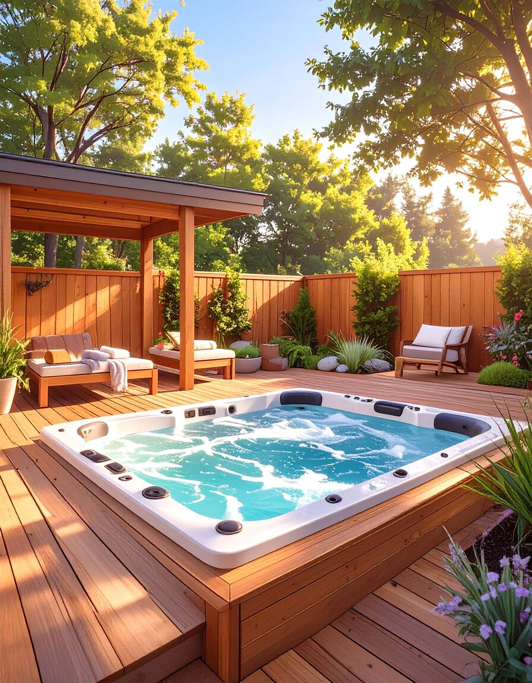The Hot Tub Haven Deck - 30 back deck ideas