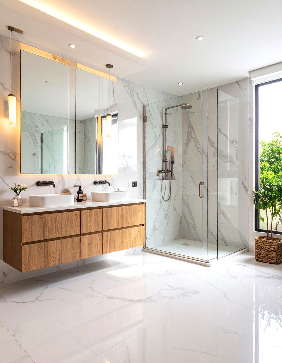 The Hotel Inspired Luxury Bathroom - 30 large bathroom ideas