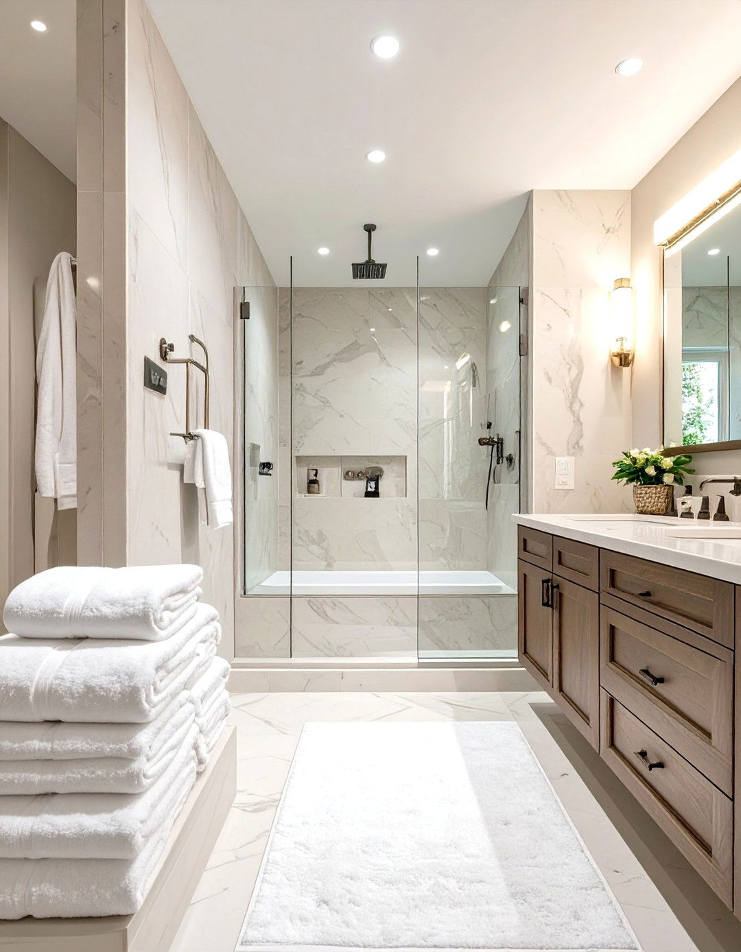 The Hotel Inspired Luxury Bathroom - 30 master bathroom ideas photo gallery