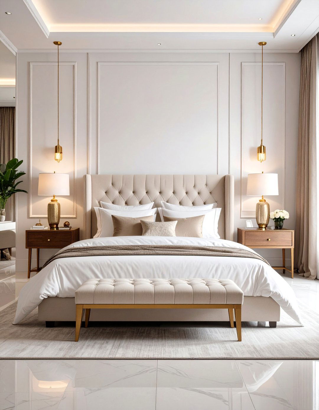 The Hotel Inspired Luxury Bedroom - 30 2025 bedroom trends