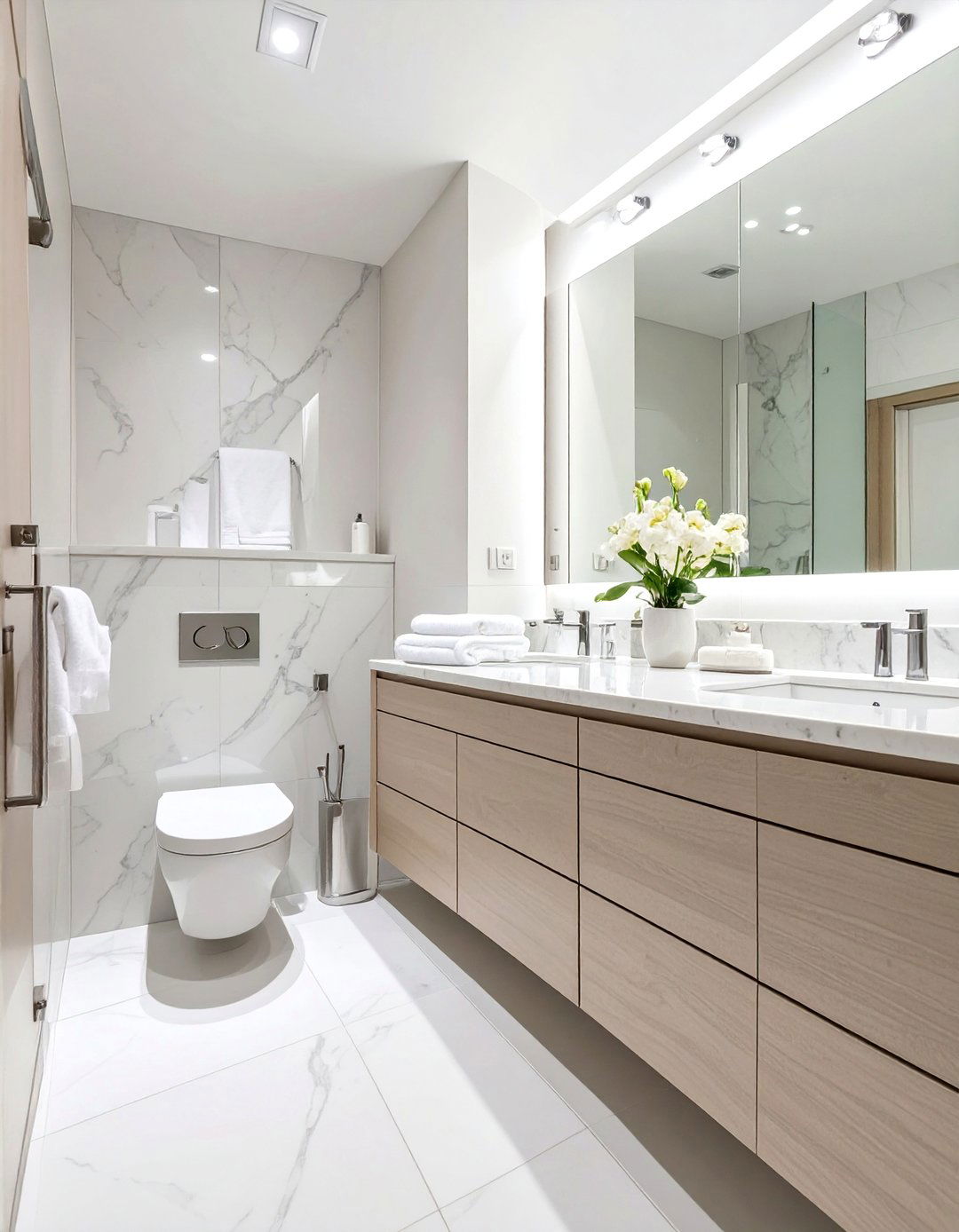The Hotel Inspired Master Bathroom Layout - 30 luxury master bathroom ideas