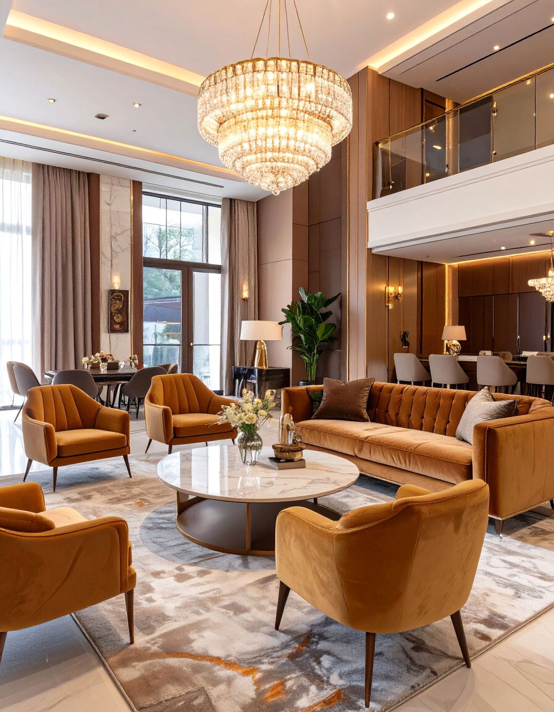 The Hotel Lobby Luxury Living Room - 30 apartment therapy living room ideas