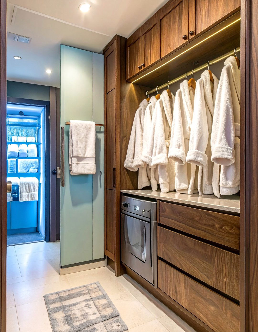 The Hotel Luxury Bathroom Closet - 30 bathroom closet ideas