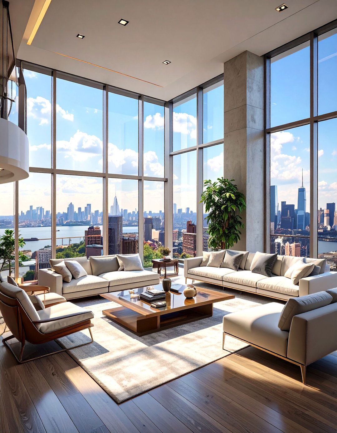 The Hudson Yards Ultra Modern Glass House - 30 manhattan home design ideas