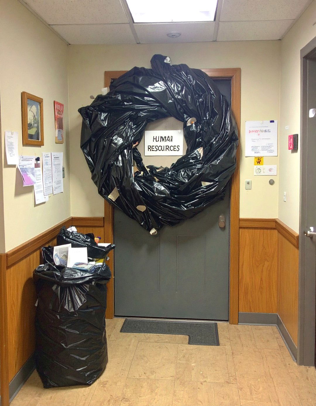 The Human Resources Black Hole - 30 office funny  door decorating contest ideas