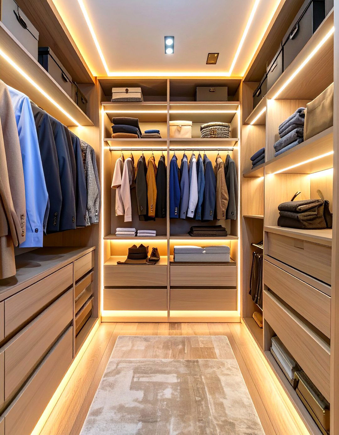 The Illuminated Closet Niche - 30 closet ideas for small spaces