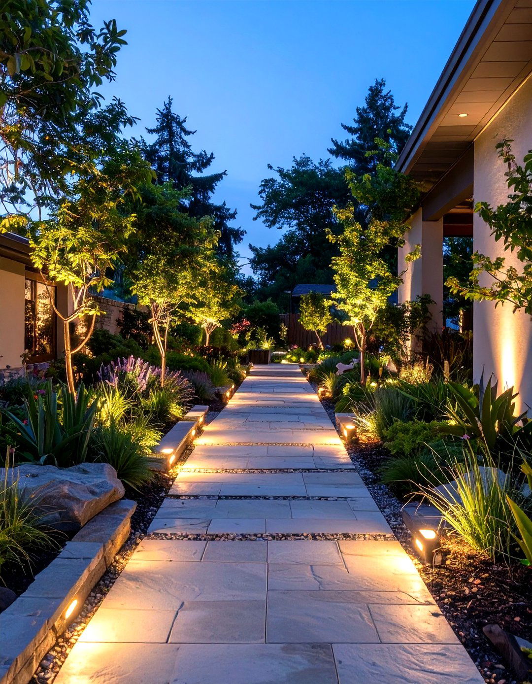 The Illuminated Garden Pathway - 30 outdoor  decorating ideas