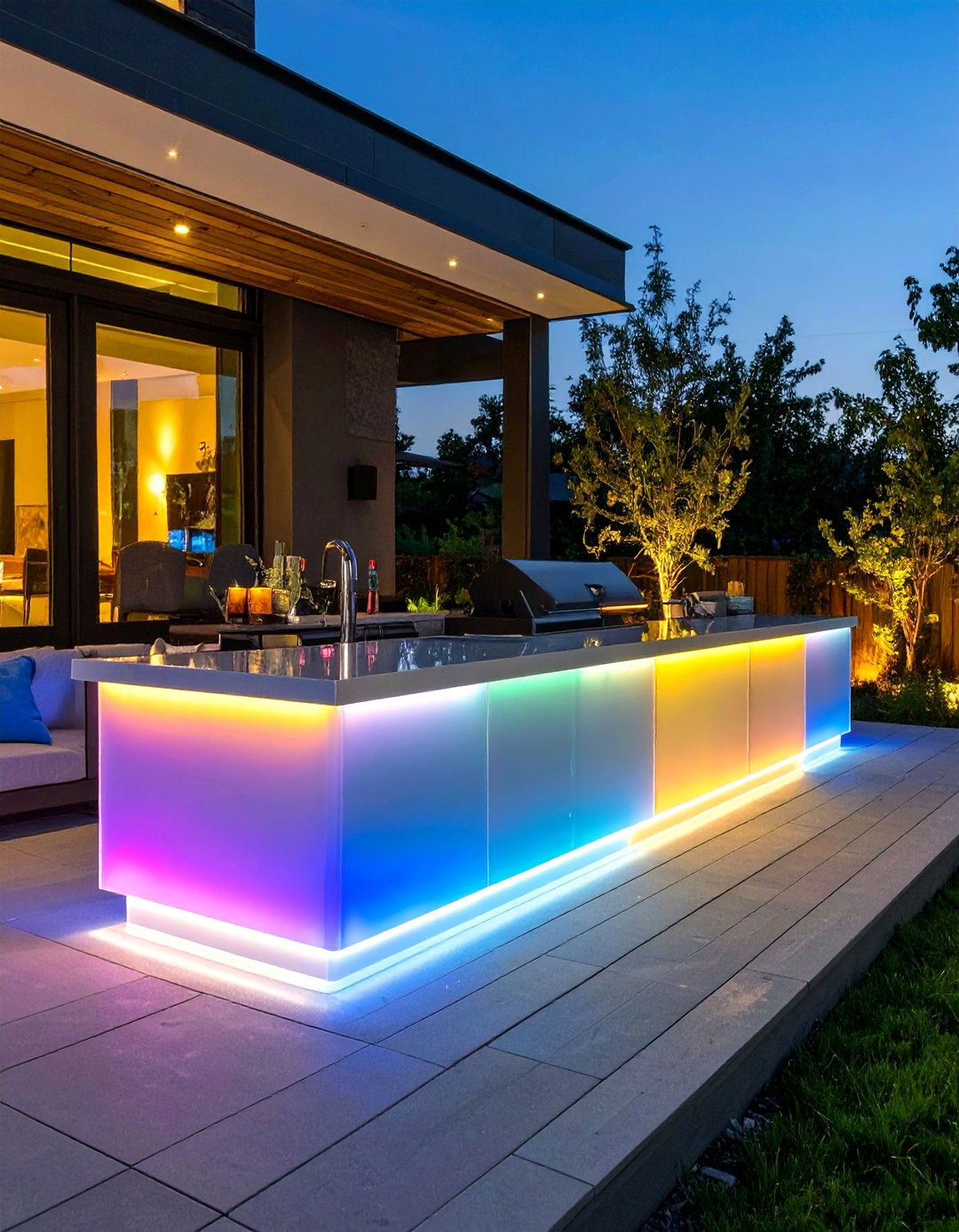 The Illuminated LED Deck Bar - 30 deck bar ideas