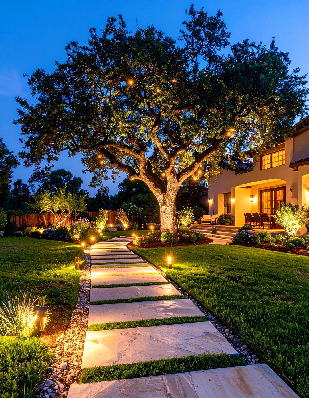 The Illuminated Nightscape - 30 front yard decor ideas
