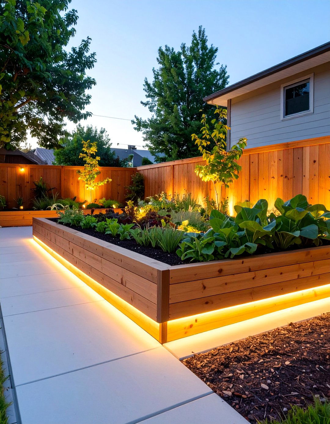 The Illuminated Raised Garden - 30 ai raised garden design ideas