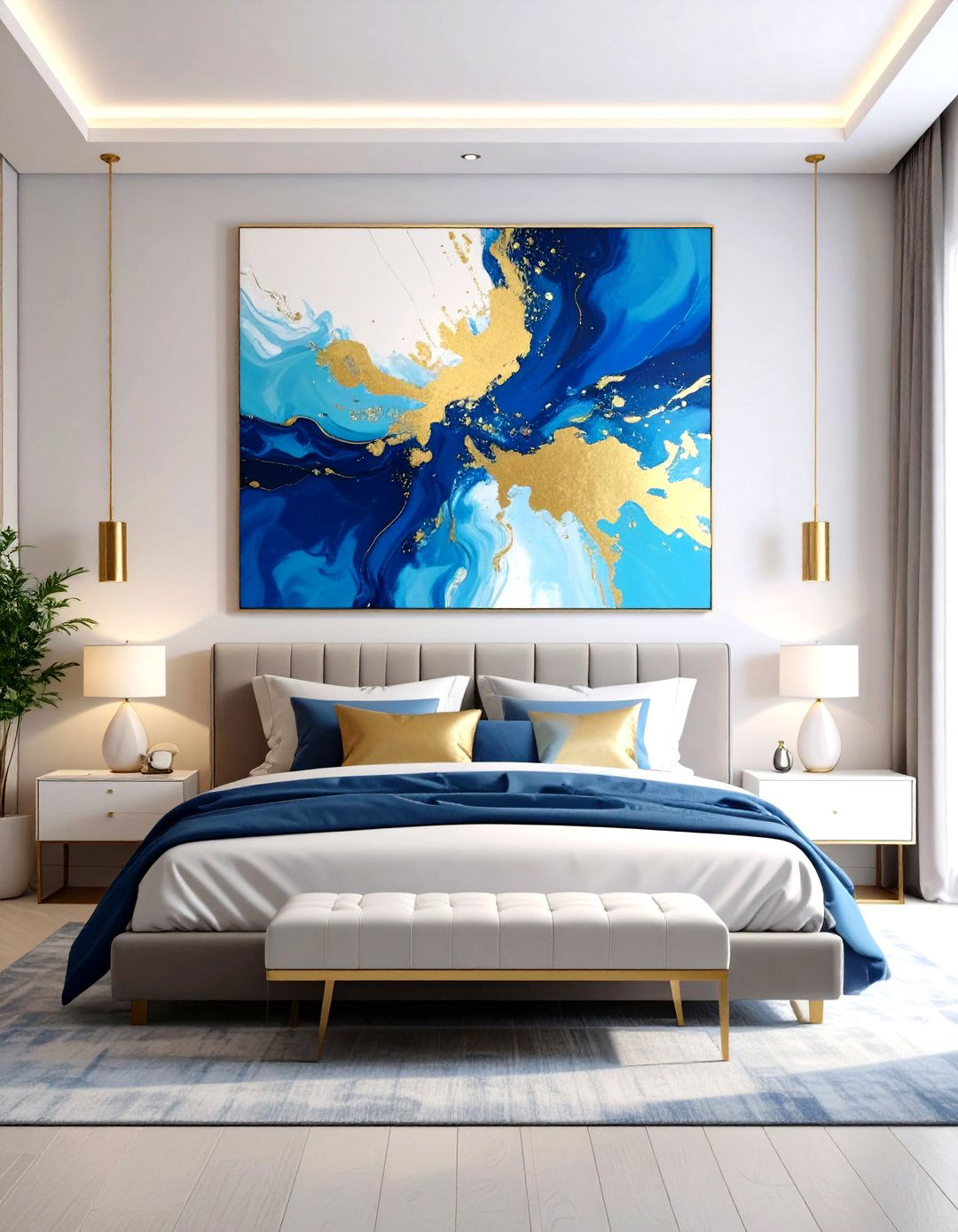The Impact of Statement Art - 30 how to be better at interior design mintpaldecor ideas
