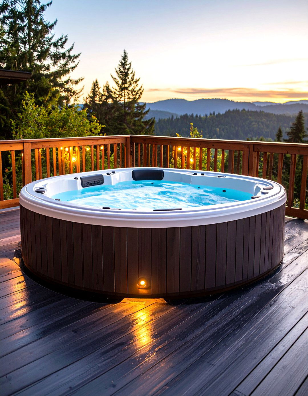 The In Deck Hot Tub Design - 30 hot tub patio ideas