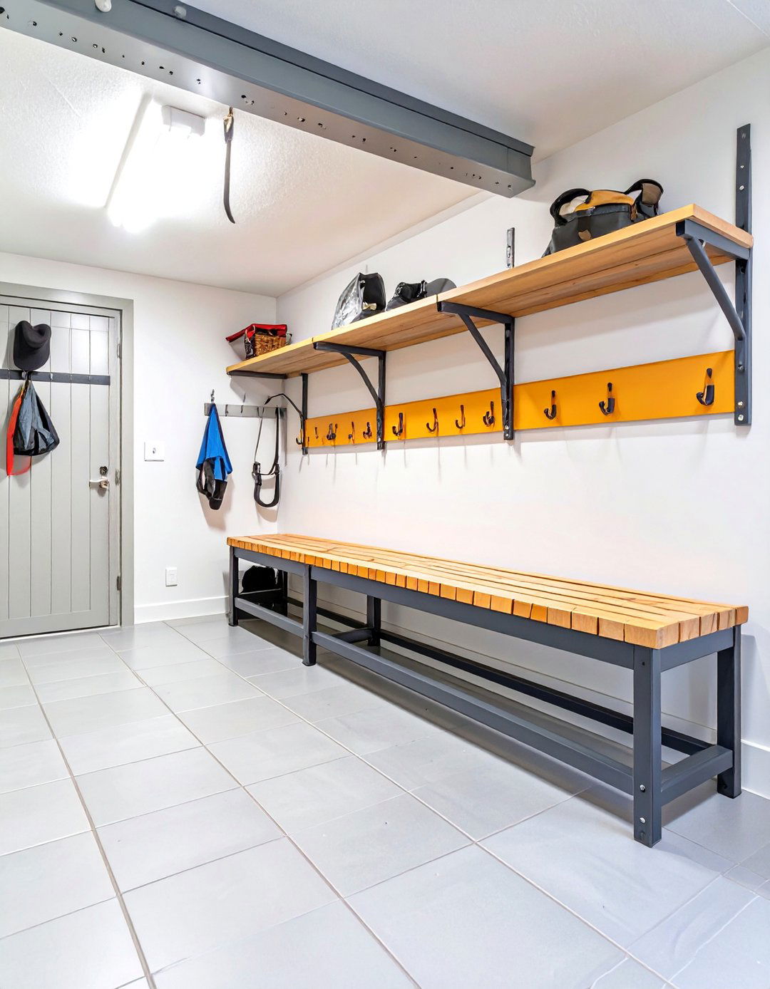 The In Garage Mudroom Zone - 30 mudroom storage ideas