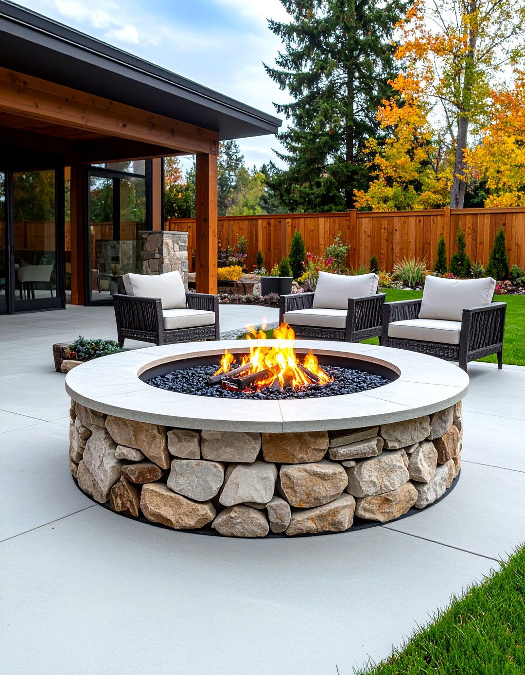 30 Backyard Fireplace Ideas for a Luxury Outdoor Retreat